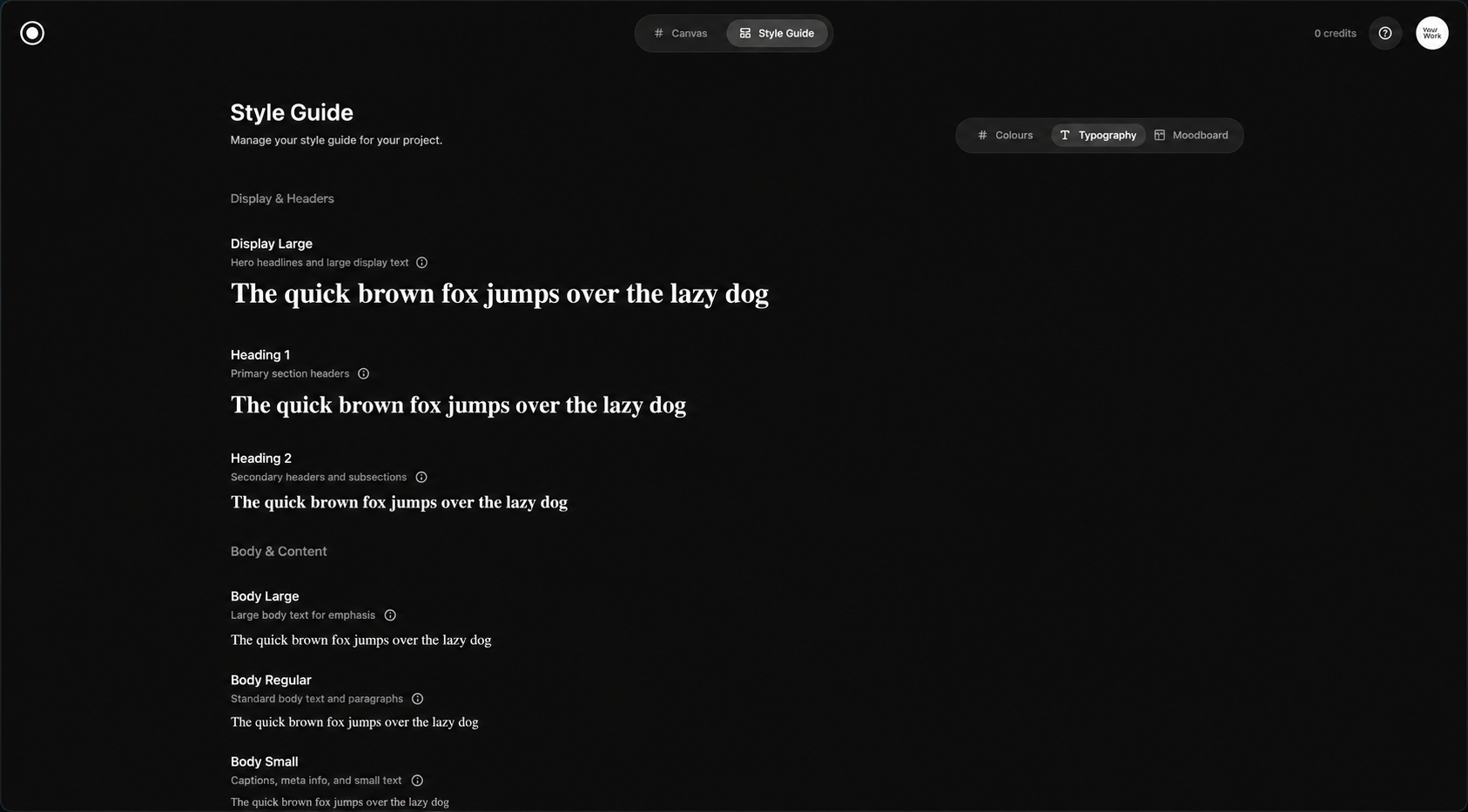 Typography rules